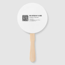Business QR code & Editable Retro-Modern Text