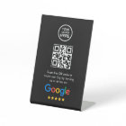 Business QR Code Google Review Pedestal Sign