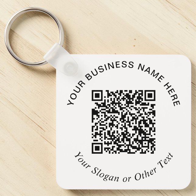Business QR Code Promotional Key Ring (Business QR Code Promotional Keychain)