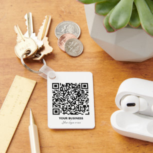 Business QR Code Promotional Marketing Key Ring
