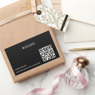 Business QR code Promotional Rectangular Sticker