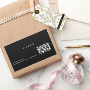 Business QR code Promotional Rectangular Sticker