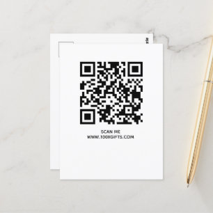 BUSINESS QR CODE SIGN - USE FREE GENERATOR HERE POSTCARD