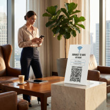 Business QR WiFi Access Scan Connect Guest Network