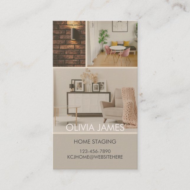 BUSINESS, Real Estate Business Card, Agent, home Business Card (Front)
