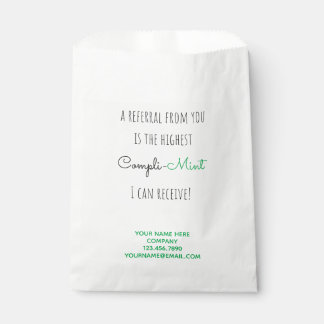 Business Referral Mint Candy Compliment Favour Bags