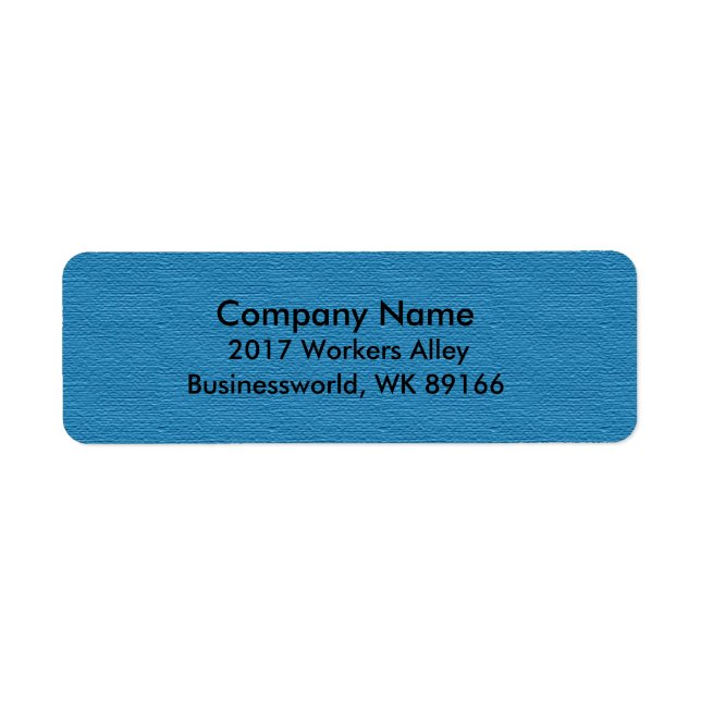 Business Return Address (Front)
