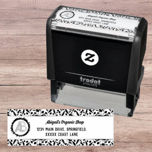 Business Return Address Company Logo Self-inking Stamp