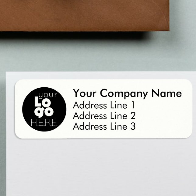 Business Return Address Labels with Custom Logo (Creator Uploaded)