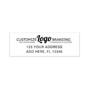 Business Return Address Logo Professional Self-inking Stamp