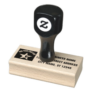 Business Return Address Professional Custom Logo Rubber Stamp