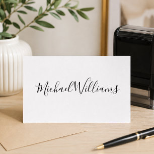 Business Return Address   Professional Logo Modern Self-inking Stamp