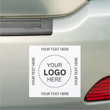 Business Round Logo Car Magnet