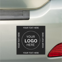 Business round logo Car Magnet