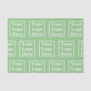 Business Sage Green Your Logo Here Template Tissue Paper