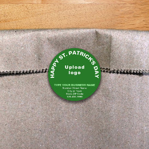 Business Saint Patrick Green Round Sticker