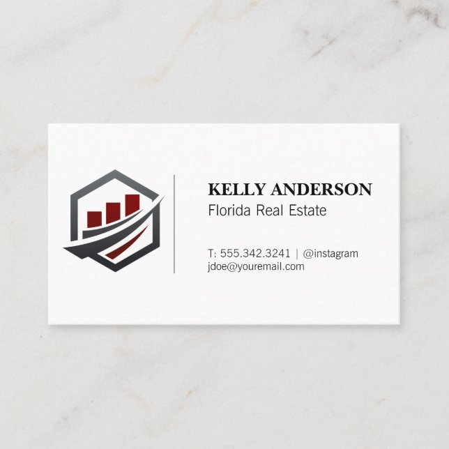 Business Sales Logo Business Card (Front)