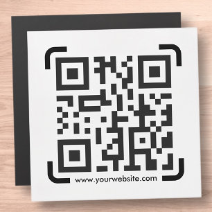 Business Scan Me QR Code Website Modern Card