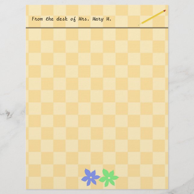 Business, school, office, home letterhead (Front)