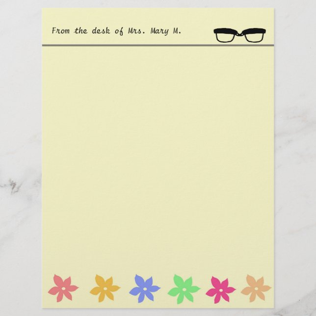 Business, school, office, home letterhead (Front)