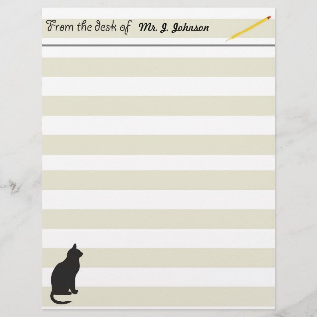 Business, school, office, home letterhead (Front)