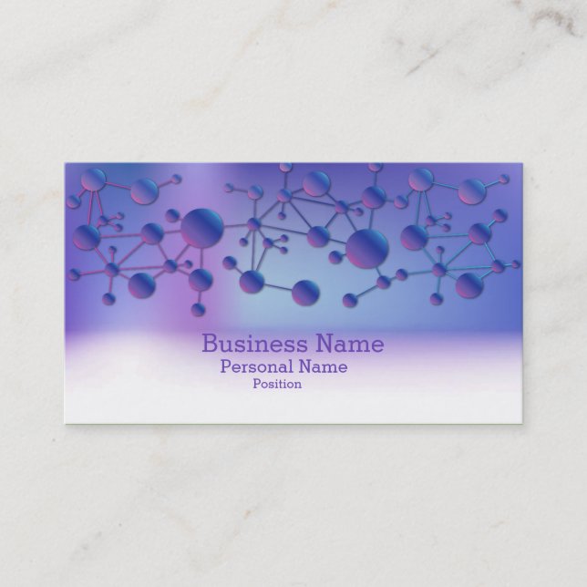 Business  Science Laboratory Elegant Modern Business Card (Front)