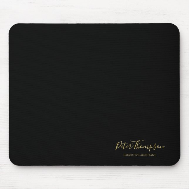 Business Script Elegant Signature  Mouse Mat (Front)