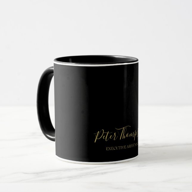 Business Script Elegant Signature  Mug (Front Left)