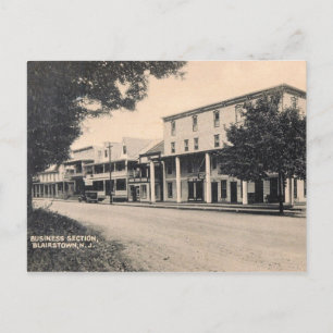 Business Section, Blairstown, NJ Vintage Postcard