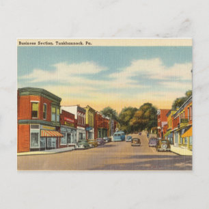 Business Section, Tunkhannock, Pennsylvania Postcard