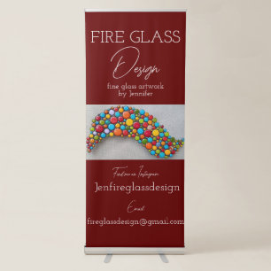 Business Sign Vertical Retractable Banner