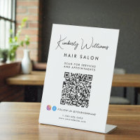 Business Signature Script Monogram QR Code
