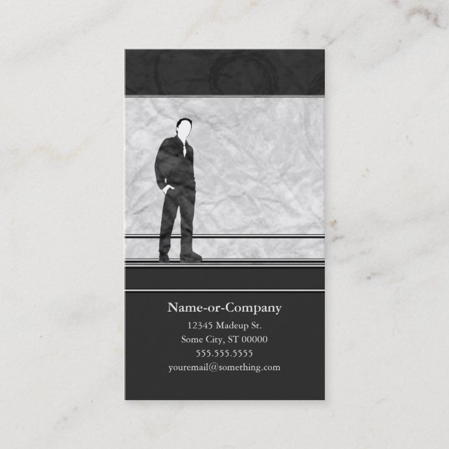 business silhouettes card (Front)