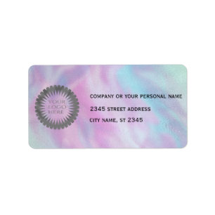 Business simple custom  logo holographic label