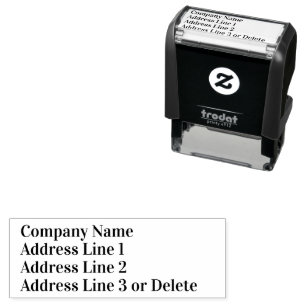 Business Simple Return Address Template Self-inking Stamp