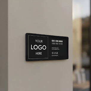 Business Social Media Logo Black Banner