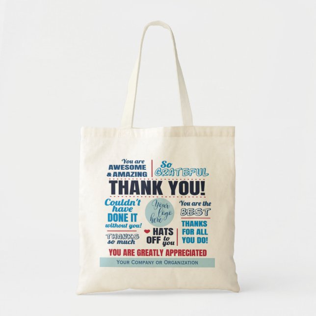 Business Staff Customer Thank You Appreciation Tote Bag (Front)