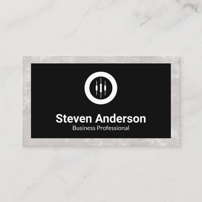 Business Stock Logo Business Card (Front)