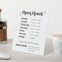 Business Store Open Hours Vintage Shop Sign