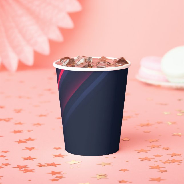 Business Stylish Gradients Modern Professional Paper Cups (Insitu)