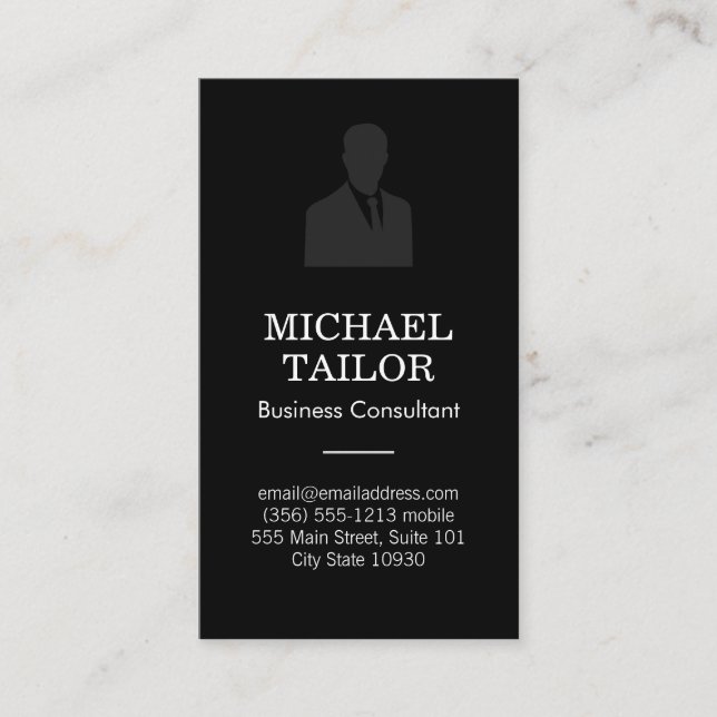 Business Suit Icon Card (Front)