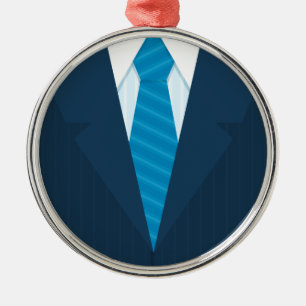Business suit & tie metal tree decoration