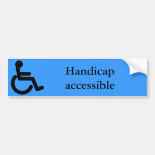Business Supplies Handicap Sticker
