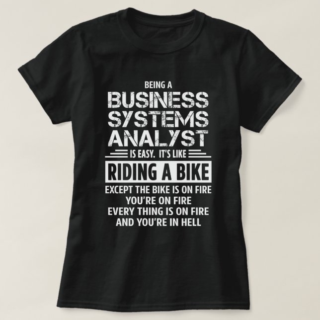 Business Systems Analyst T-Shirt (Design Front)