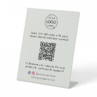Business Tabletop Sign | QR Promotional Display