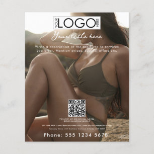 Business Tanning Salon Spray Tan Beauty Photo Flyer