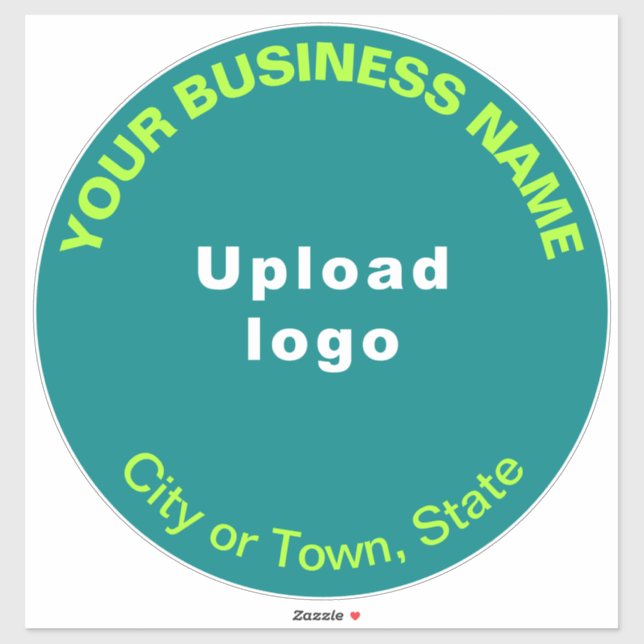 Business Teal Green Colour Round Shape Vinyl (Sheet)