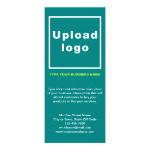 Business Teal Rack Card