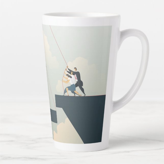 Business teamwork latte mug (Right)