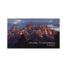 Business Tetons card purple